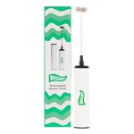 MatchaBar Electric Milk Frother Hand Blender - Stainless Steel Electric Matcha Whisk, Handheld Drink Mixer for Coffee, Greens & Protein - Easy to Clean USB Rechargeable, Dual Speed Immersion Blender