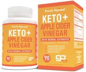 Purely Optimal Keto + ACV Capsules with BHB - Supports Energy, Cleanse, and Digestive Health - Advanced Keto Supplement for a Balanced Lifestyle - 90 Capsules