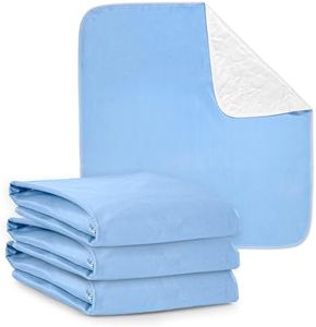 3 Pack of Washable Bed Pads for Incontinence, 17x24 Inches - Reusable Waterproof Mattress Sheet Protector Underpads for Kids, Adults or Pets