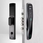 Golens Aluminum X2 Smart Digital Door Lock Smart Door Lock Digital Door Lock With Wi-Fi Remote Unlock Using App, Fingerprint, Rfid Card, Pin, Manual Key For Use Home Hotel Office,Black