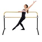 Artan Balance Ballet Barre 6ft - Black Curved Double Dance Barre for Home or Studio - Ballet Bar Ideal for Stretch, Pilates, Dance and Active Workouts - Portable Barre Suitable for Kids and Adults
