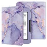 Fintie Folio Case for Nook GlowLight 4 (2021) / Nook GlowLight 4e (2022), Book Style Premium Vegan Leather Cover for 6" Barnes and Noble Nook GlowLight 4 & GlowLight 4e eBook eReader, Lilac Marble