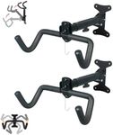 Omiention 2 Pack Bike Wall Mount, Bike Rack Garage,Horizontal Wall Mount Bicycle Storage Hanger Indoor Bike Holder for Haning Mountain Road Bike