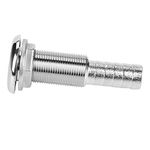 Qiilu Boat Thru Hull Fitting 3/4" Marine Threaded Hose Barb Fitting for Car Boat Marine etc. with Stainless Steel