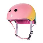 Triple Eight 3649 Certified Sweatsaver Bike and Skateboarding Helmet, Shaved Ice, S/M