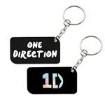 Generic Prints and Cuts One Direction (1D) Printed Key Ring/Key Chain for Car, Home, Bike (Set of 2) | Wood