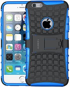 ALDHOFA iPone 6 Case, iPhone 6s Case, Hybrid TPU Protective Phone Case,Dual Layer Cover with Kickstand for iPhone 6 / 6s - Blue