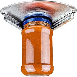 Upgraded Stainless Steel Jar Opener for Seniors, Under Cabinet Jar Openers for Weak Hands, Jar Lid & Bottle Cap Opener Tool, Under Counter Can Opener, One Handed Jar opener