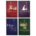 Image Arts Religious Boxed Christmas Cards Assortment (4 Designs, 24 Christmas Cards with Envelopes)