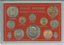 Farewell To The £sd System Pre-Decimal £.s.d (10 coins) Crown Coin Present Display Gift Set