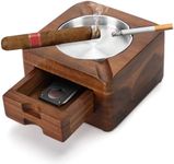 Tesonway Cigar Ashtray, Wooden Asht