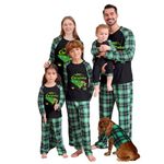 Manooby Family Christmas Pajamas Sets, Xmas PJs Mathching Set for Family Couple|03-Green Women,M