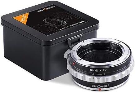 K&F Concept Lens Mount Adapter for Nikon G AI F Mount Lens to Fujifilm FX X Mount Camera Body, fit Fuji FX X-Pro1 X-M1 X-A1 X-E1 ect.