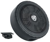 Rockville Wheel of BASS 8" Slim Under-Seat Powered Truck/Car Audio Subwoofer Sub