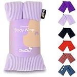 Zhu-Zhu Lavender Body Wrap - Microwavable Wheat Bag - Microwave Heat Pad Soothing Hot Pack - Lilac Fleece