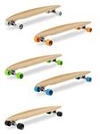 'The Chad' 42" Bamboo Series Premium Longboard Skateboard (Orange Wheels)