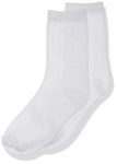 Jefferies Socks Big Boys' Rib Crew Socks (Pack of 3), White, Medium