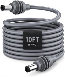 ETODBUWS Starlink Mini Cable 3M/10FT, 16AWG DC Power Replacement Cable for Starlink Mini, Barrel Jack 5A Charging Cord, Waterproof Outdoor Power Cord, Starlink Mini Accessories