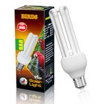 DoRight UVB 5.0 Bulb for Birds 23W Compact Fluorescent Light Bulb E26, UVB 5.0 Bird Light Bulb Compact UVB Lamp Bird Cage UVB Light for Captive Birds, Reptiles