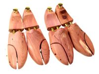 UK Size 13 Twin Pack Mens Shoe Trees in Cedar Wood