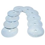 25, M6 x 50mm Mudguard/Penny Large Zinc Plated Washers for Bolts & Screws