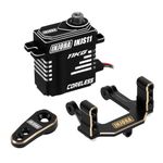 INJORA High Voltage Large Torque Metal Gear Digital Micro Coreless Servo with Servo Horn Mount for 1/18 RC Crawler Redcat Ascent-18