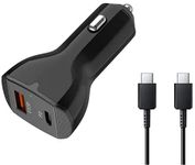 UrbanX Fast Car Charger 21W Car and Truck for BLU J5L with PD 3.0 Cigarette Lighter USB Charger - Black Comes with USB C to Micro USB Cable 3.3FT 1M