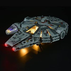 GEAMENT Kit de Luces LED Compatible con Halcón Milenario (Millennium Falcon) - Conjunto de luz por Star Wars 75105 (Juego Modelo no Incluido)