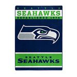 Northwest NFL Seattle Seahawks Unisex-Adult Raschel Throw Blanket, 60" x 80", 12th Man