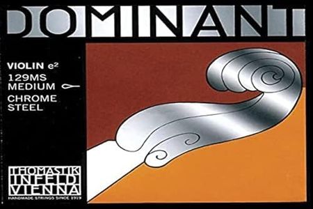 Dr Thomastik-Infeld 129MS Dominant Violin String, Single E String, 129, 4/4 Size, Chrome Steel, Loop End