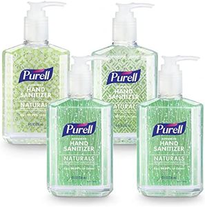 PURELL Advanced Hand Sanitizer Naturals with Plant Based Alcohol, Citrus Scent, 8 fl oz Pump Bottle (Pack of 4), 9626-06-ECDECO