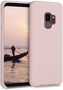 kwmobile Carcasa Compatible con Samsung Galaxy S9 Funda - Case TPU y Silicona antigolpes - Apto Carga inalámbrica - Rosa Pastel Mate