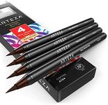 Arteza Real Brush Pens, A134 Coffee, Pack of 4, Watercolor Pens with Nylon Brush Tips, Art Supplies for Dry-Brush Painting, Sketching, Coloring & Calligraphy