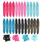 24Pcs Hair Curlers No Heat, Alldo Hair Curlers Rollers Sponge Rollers Wave Formers Hair Rollers for Long Short Sleep in Rollers Curlers DIY Hair Tools Pillow Soft Curls (6 Color*4 Pcs)