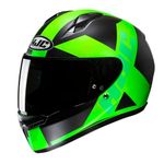 HJC C10 Tez Full Face Motorcycle Helmet Motorbike Scooter ACU Gold Crash Lid Green (L)