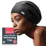 Adult Swimming Cap for Long Hair | XL | Swim Caps That Keep Hair Dry | Swimming Cap Long Hair Swimming Cap Women Swimming Hat Women Swim Cap Swimming Hats for Long Hair Swimming Cap Women Long Hair