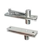 Necygoo Door Pivot Hinges 1 Set Swing Hidden Door Hinges for Wood Doors 360 Degree Stainless Steel Rotating Invisible Hinge for Bookcase Closet Bookshelf Cabinet Door