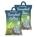 TrustBasket Succulent and Cactus Potting Soil Mix 5 KG (Set of 2) | Well-Drained and Porous Soil Mix | Holds Optimum Moisture | Improves The Growth and Development of Succulents