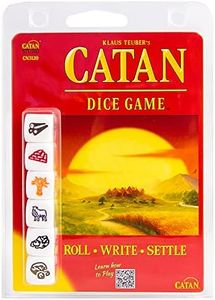 CATAN: The Dice Game - A Game by Klaus Teuber 1-4 Player Card Game 15-30 Minutes Gameplay Board Games for Family Game Night Kids and Adults Ages 7+