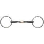 Shires Copper Lozenge Sweet Iron Snaffle Bit - 12mm Mouthpiece, 65mm Cheek Height 6"