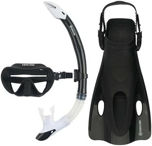 Aqualung Nabul Kit de plongée avec tuba Noir Taille L/XL