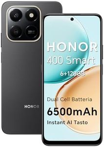 HONOR 400 Smart 4G Smartphone Dual SIM NFC Android 15, 6+128GB, 108MP+2MP con Pulsante AI Telefono, 6500mAh Dual Cell Batteria, 6.77 Pollici 120 Hz Comfort Display, 5 stelle SGS&IP65, Velvet Black