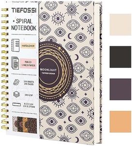 TIEFOSSI Spiral Notebook Journal, Large College Ruled/Line Spiral Notebook 216 X 297mm, Wirebound Office Journal, A4 Letter Notebook for Work Study, 100gsm Thick Paper,100 Sheets 200 Pages