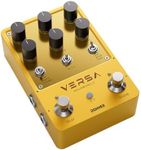 Donner 3x3 Reverb-Delay Combo Guitar Pedals with Tape Tempo, Preset Saving, Digital Stereo Synthesizer Multi-Mode Effects for Live, True Bypass (Versa - Yellow Fall II)