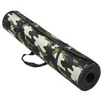 Gmefvr Army Fabric Pasted Soft EVA Yoga Mat With Shoulder satrap non slip Back side Eva sheet