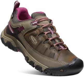 KEEN Femme Targhee 3 Waterproof Chaussure de randonnée, Weiss/Boysenberry, 38 EU