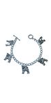 Crazy Pug Lady Charm Bracelet - Size Small 15cm