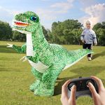 Zhwidnerso Remote Control Dinosaur, 35.5'' Inflatable Dinosaur Toys for Boys, 2.4Ghz RC Rechargeable Electric Dinosaur Toys with 360°Rotation, Forward & Backward, Walking Dinosaur Toy Gifts for Child