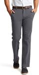 Dockers Men's Straight Fit Workday Khaki Smart 360 Flex Pants (Regular and Big & Tall), Burma Grey (Waterless), 34W x 32L