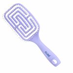 GUBB Paddle Vent Hair Brush Broad with 3-in-1 Function Detangles the Hair | Ideal for Thick and Thin Hair Growth | Nylon, Soft Bristles for Deep Penetration & Ball Tips that Massage the Scalp & Helps in Making Ponytail | Hair Brush for Men & Women